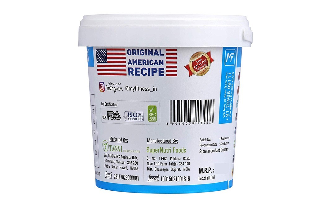 Myfitness Original Peanut Butter Crunchy   Tub  1250 grams